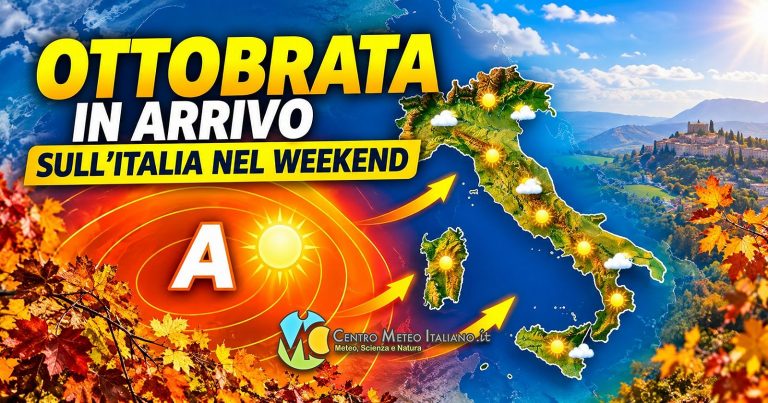 Meteo – Prima Ottobrata in arrivo per il prossimo Weekend, con stabilità e bel tempo protagonisti: i dettagli