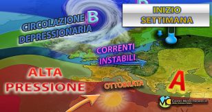 Meteo - Possibile ingerenza atlantica sull'Italia per inizio settimana prossima, i dettagli
