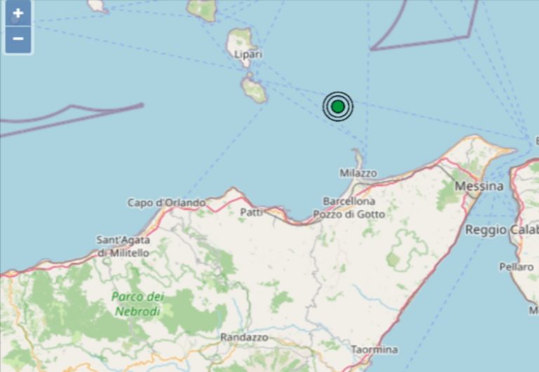 Terremoto oggi in Sicilia, 1 ottobre, scossa di M 2.5 sulla Costa Nord Orientale – Dati Ingv