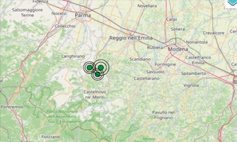 Terremoto oggi in Emilia Romagna, 5 ottobre, scossa di M 2.9 in provincia di Reggio Emilia – Dati Ingv