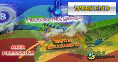 Meteo - Weekend più fresco, ma anche relativamente più stabile in Italia: la tendenza
