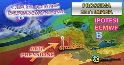 Rimonta dell'alta pressione per metà mese