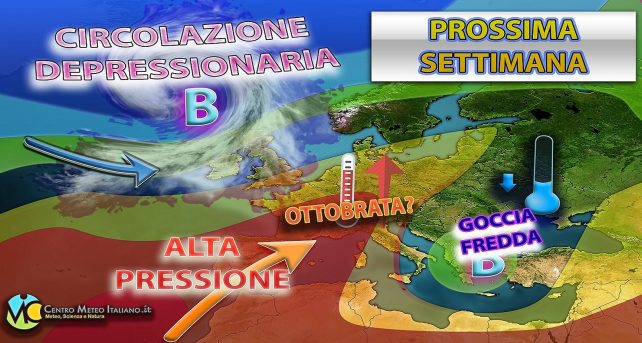 Meteo - L'Autunno si eclissa di nuovo per la prossima settimana con nuova spinta dell'Anticiclone? La tendenza
