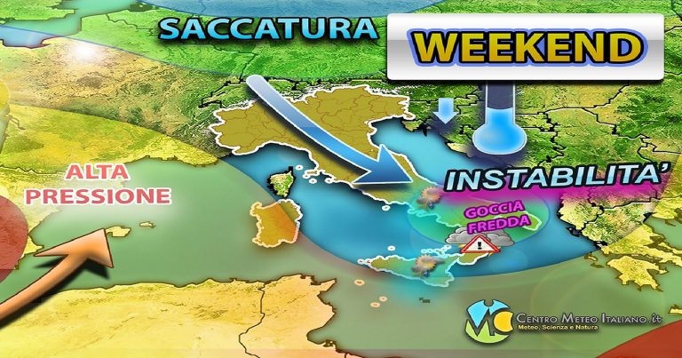 Meteo – Italia ancora ostaggio del maltempo sparso nel Weekend con possibili occasionali grandinate: i dettagli