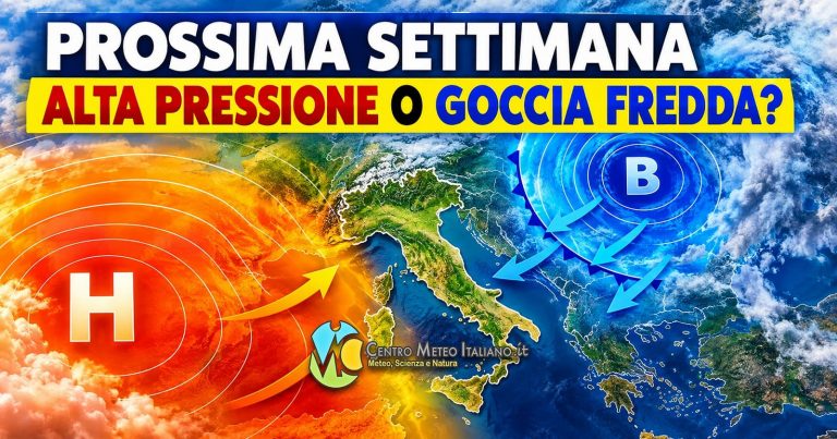 Meteo – Prossima settimana ancora incerta, ma con la possibilità di arrivo di aria fredda sul Mediterraneo da nord-est