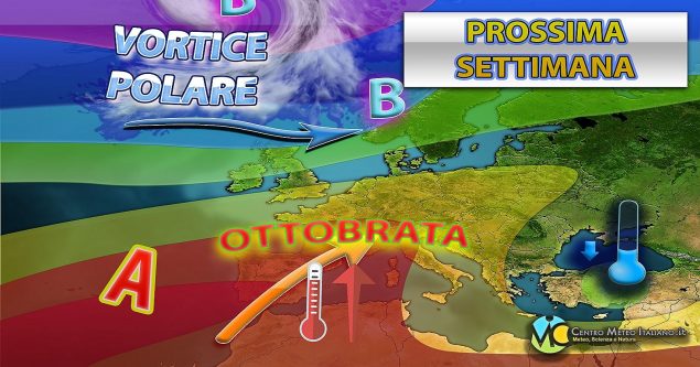 Meteo - Breve parentesi anticiclonica in vista nella seconda metà della prossima settimana, con possibile peggioramento a seguire