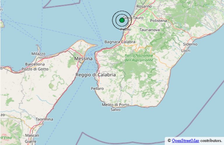 Scossa di terremoto avvertita in Calabria, orario, epicentro e dati Ingv
