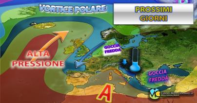 Anticiclone in cedimento nel weekend