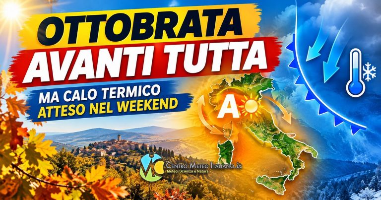 Meteo Italia – calo delle temperature atteso nel weekend ma poche ...