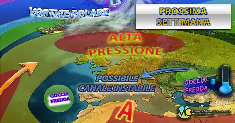 Meteo – Flusso atlantico sbilanciato verso l’Europa la prossima settimana, con possibilità di maltempo anche in Italia