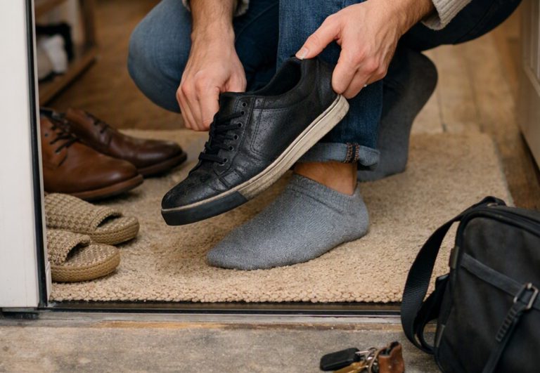 Far togliere le scarpe agli ospiti prima di entrare a casa, è corretto? Ecco cosa ne pensa la scienza