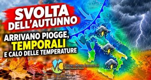 Meteo Italia - maltempo in arrivo con piogge, temporali e neve