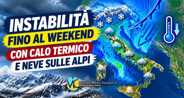 Meteo Italia - nel weekend nuovo impulso freddo e instabile
