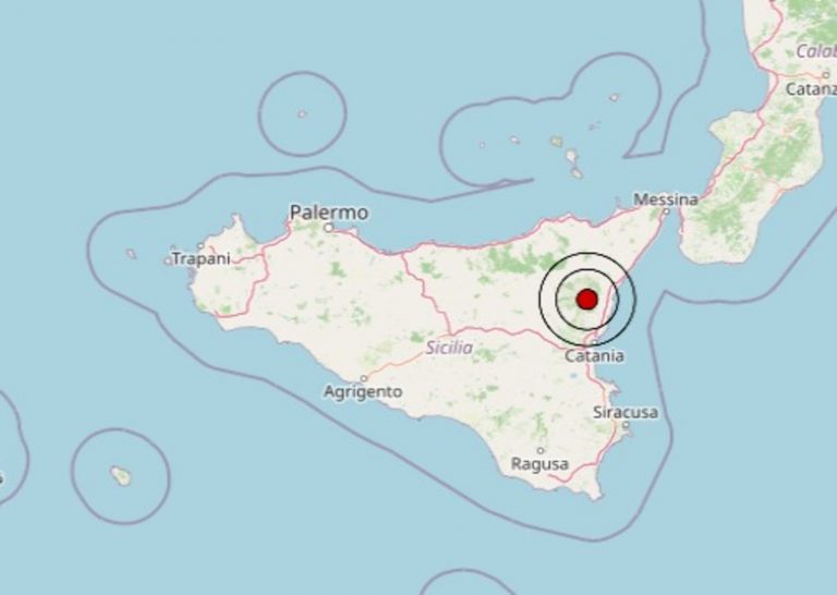 Terremoto oggi in Sicilia, mercoledì 21 ottobre 2026: scossa M 3.8 in provincia di Catania. Epicentro e dati ufficiali Ingv
