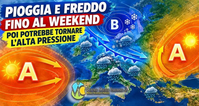 Meteo - Nuova irruzione di maltempo in arrivo in Italia nel Weekend, con neve sulle Alpi: i dettagli