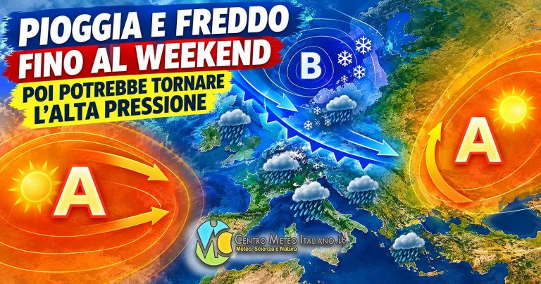 Meteo – Nuova irruzione di maltempo in arrivo in Italia nel Weekend, con neve sulle Alpi: i dettagli