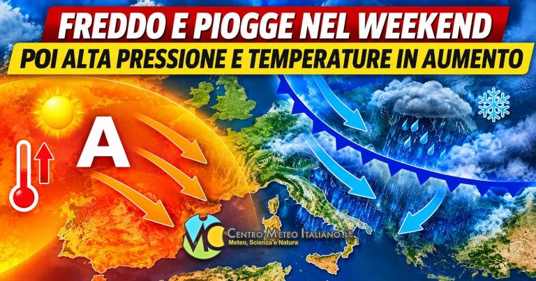Meteo – Prossima settimana spazio all’alta pressione che porta stabilità e rialzo termico, salvo qualche eccezione