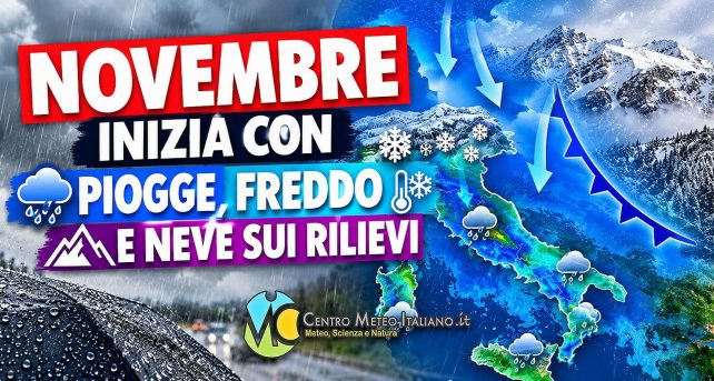Meteo - Sprint dell'Autunno per inizio settimana prossima, con possibili nubifragi e neve in Appennino: i dettagli
