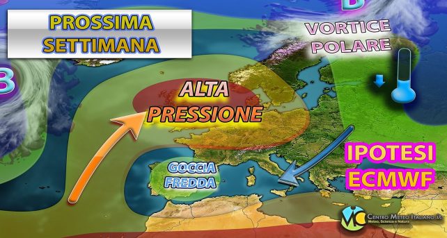 Meteo - Anticiclone KO nella prossima settimana, con relativa freschezza e maltempo sparso frequente: la tendenza